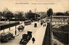 Carte postale ancienne Panorama pris de la porte de Courcelles
                                                                     à Paris 17e
                                