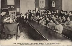 Cours Normal Cath. Enseign. Ménager Paris 23, rue Bertrand
