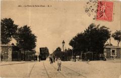 Carte postale ancienne La Porte de Saint-Ouen
                                                                     à Paris 18e
                                