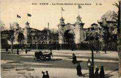 Carte postale ancienne La Porte Maillot et Luna Park
                                                                     à Paris 17e
                                