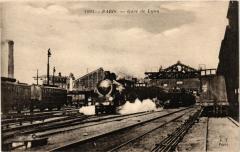 Carte postale ancienne Gare de Lyon
                                                                     à Paris 12e
                                