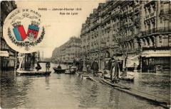Paris 12e Inondations de 1910 Rue de Lyon à Paris 12e