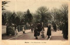 Carte postale ancienne Parc Montsouris - Le Pont
                                                                     à Paris 14e
                                
