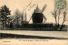 Carte postale ancienne Bois de Boulogne - Moulin de Longchamp
                                                                     à Paris 16e
                                