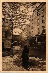 Carte postale ancienne Montmartre sous la neige - Bohème Montmartrois
                                                                     à Paris 18e
                                
