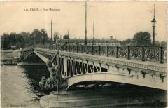 Carte postale ancienne Pont Mirabeau
                                                                     à Paris 15e
                                