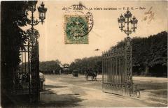 Carte postale ancienne La Porte Dauphine
                                                                     à Paris 16e
                                