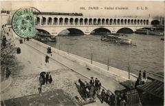 Carte postale ancienne Viaduc d'Auteuil
                                                                     à Paris 16e
                                