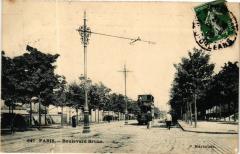 Carte postale ancienne Boulevard Brune
                                                                     à Paris 14e
                                