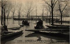 Paris 13e Porte de la Gare. Inondation 1910 à Paris 13e