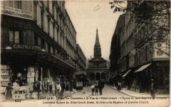 Carte postale ancienne Place du Commerce à la Rue de l'Abbé Groult - L'Eglise Saint-Jean Baptiste de Grenelle
                                                                     à Paris 15e
                                