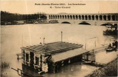 Paris (Janvier - Février 1910) - Les Inondations - Viaduc d'Auteuil à Paris 16e