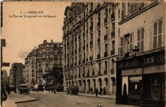 La Rue de Vaugirard vers le Square à Paris 15e