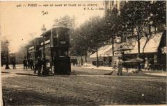 Carte postale ancienne Rue de Passy et place de la Muette
                                                                     à Paris 16e
                                