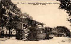 La Station des Tramways de Passy Hôtel de vi et la Gare de Passy à Paris 16e