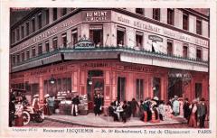 Carte postale ancienne Restaurant Jacquemin
                                                                     à Paris 18e
                                