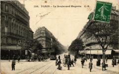 Paris (10e) Le Boulevard Magenta. à Paris 10e