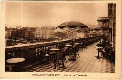 Paris 10e Restaurant Paris-Est. Vue de la Terrasse à Paris 10e