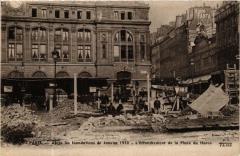 Paris 9e Inondations 1910 Effondrement de la Place du Havre à Paris 9e