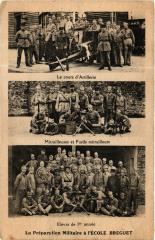 Carte postale ancienne La Préparation Militaire à l'Ecole Bréguet
                                                                     à Paris 15e
                                