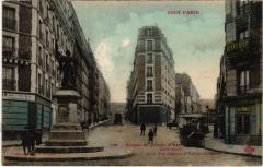Statue de Jeanne d'Arc et la Rue Jeanne d'Arc prolongée à Paris 5e
