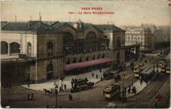 Carte postale ancienne La Gare Montparnasse
                                                                     à Paris 6e
                                