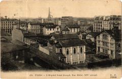 Carte postale ancienne L'Hôpital Saint-Joseph - Rue Didot, Panorama
                                                                     à Paris 14e
                                