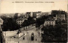 Paris 14e Vue panoramique Avenue d'Orléans, Le lion de Belfort -
																					75014 Paris 14e
																			