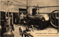 Carte postale ancienne Ecole Bréguet - Machine à vapeur
                                                                     à Paris 15e
                                