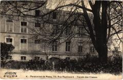Pensionnat de Passy - Rue Raynouard - Façade des Classes à Paris 16e