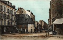 Carte postale ancienne Montmartre - L'ancienne Bergerie de Gabrielle d'Estrée et la Rue du Mont-Cenis
                                                                     à Paris 18e
                                