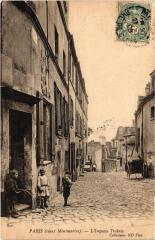 Carte postale ancienne L'Impasse Trainée
                                                                     à Paris 18e
                                