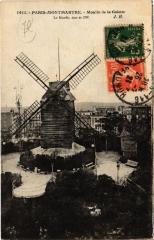 Carte postale ancienne Montmartre - Moulin de la Galette - Le Blutefin
                                                                     à Paris 18e
                                