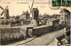 Carte postale ancienne Montmartre - Le Moulin de la Galette vers 1840
                                                                     à Paris 18e
                                