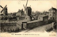 Carte postale ancienne Montmartre - Le Moulin de la Galette vers 1840
                                                                     à Paris 18e
                                