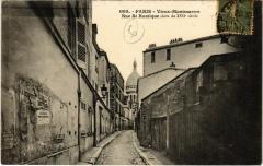 Carte postale ancienne Montmartre - Rue Saint-Rustique
                                                                     à Paris 18e
                                
