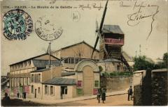 Carte postale ancienne Le Moulin de la Galette
                                                                     à Paris 18e
                                