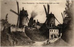 Vieux Montmartre - Les Moulins sur la Butte vers 1825 à Paris 18e