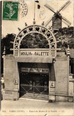 Entrée du Moulin de la Galette à Paris 18e