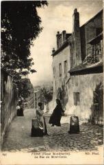 Carte postale ancienne Vieux Montmartre - La Rue du Mont-Cenis
                                                                     à Paris 18e
                                