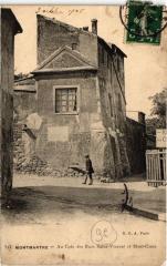 Carte postale ancienne Montmartre - Un coin des rues du Mont-Cenis et Saint-Vincent
                                                                     à Paris 18e
                                