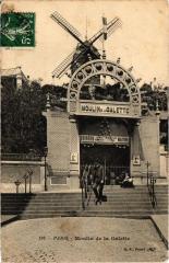 Carte postale ancienne Moulin de la Galette
                                                                     à Paris 18e
                                