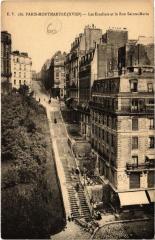 Montmartre - Les Escaliers et la Rue Sainte-Marie à Paris 18e
