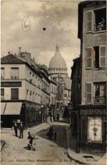 Carte postale ancienne Vieux Montmartre - La Rue Norvins
                                                                     à Paris 18e
                                
