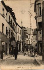 Carte postale ancienne Rue Norvins
                                                                     à Paris 18e
                                