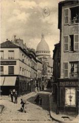 Carte postale ancienne Vieux Montmartre - La Rue Norvins
                                                                     à Paris 18e
                                
