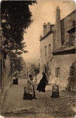 Carte postale ancienne Vieux Montmartre - La Rue du Mont-Cenis
                                                                     à Paris 18e
                                