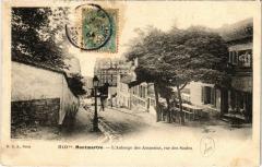 Carte postale ancienne L'Auberge des Assassins (rue des Saules) à Montmartre
                                                                     à Paris 18e
                                