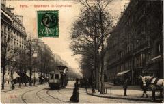 Carte postale ancienne Boulevard de Courcelles
                                                                     à Paris 8e
                                