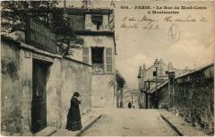 La Rue du Mont-Cenis à Montmartre à Paris 18e